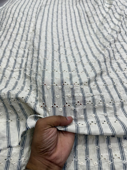 Buy Cotton Yarn Dyed Stripe Hakoba Fabric