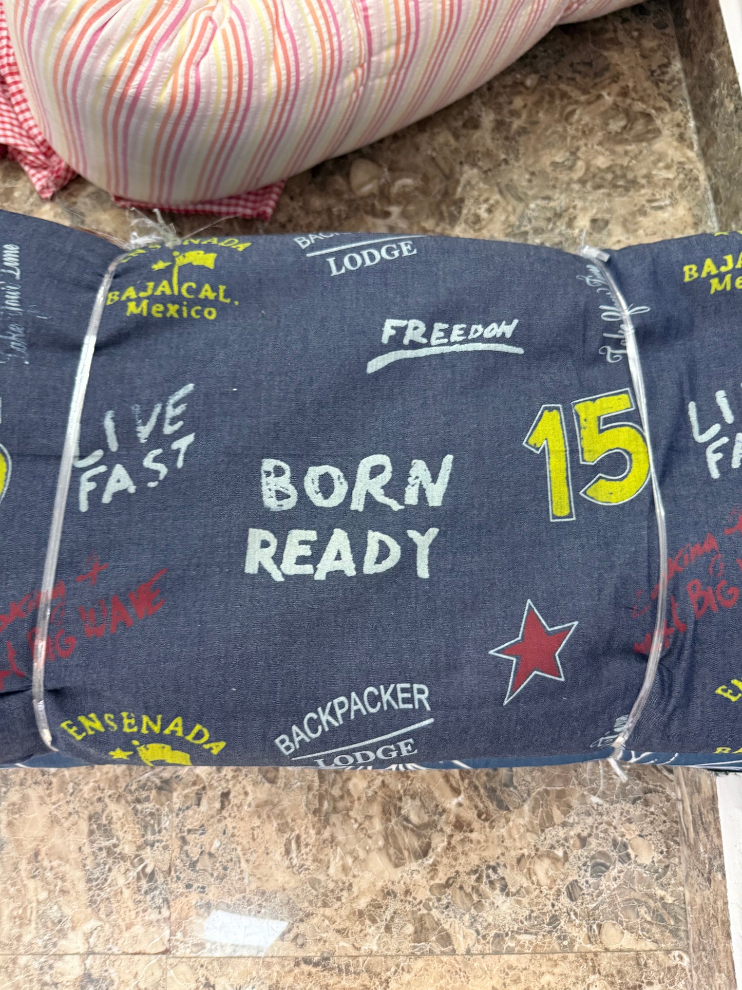 Buy Premium Silky Denim Yellow 15 Bikers print