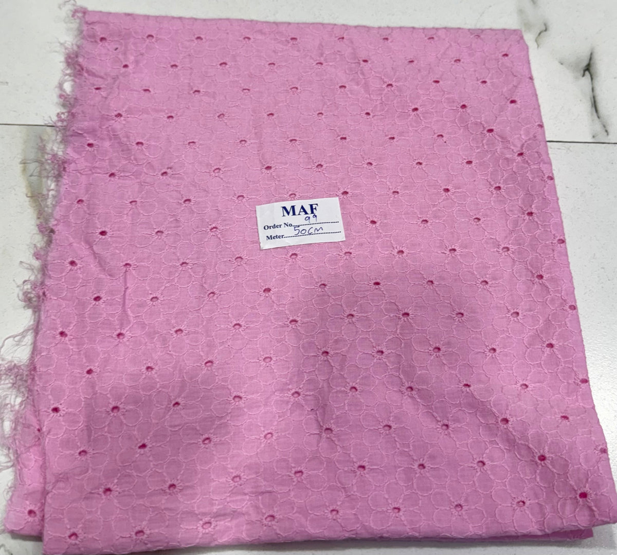 Buy Cutpiece Cotton Hakoba Baby Pink Baby Flower 50 Centimeter