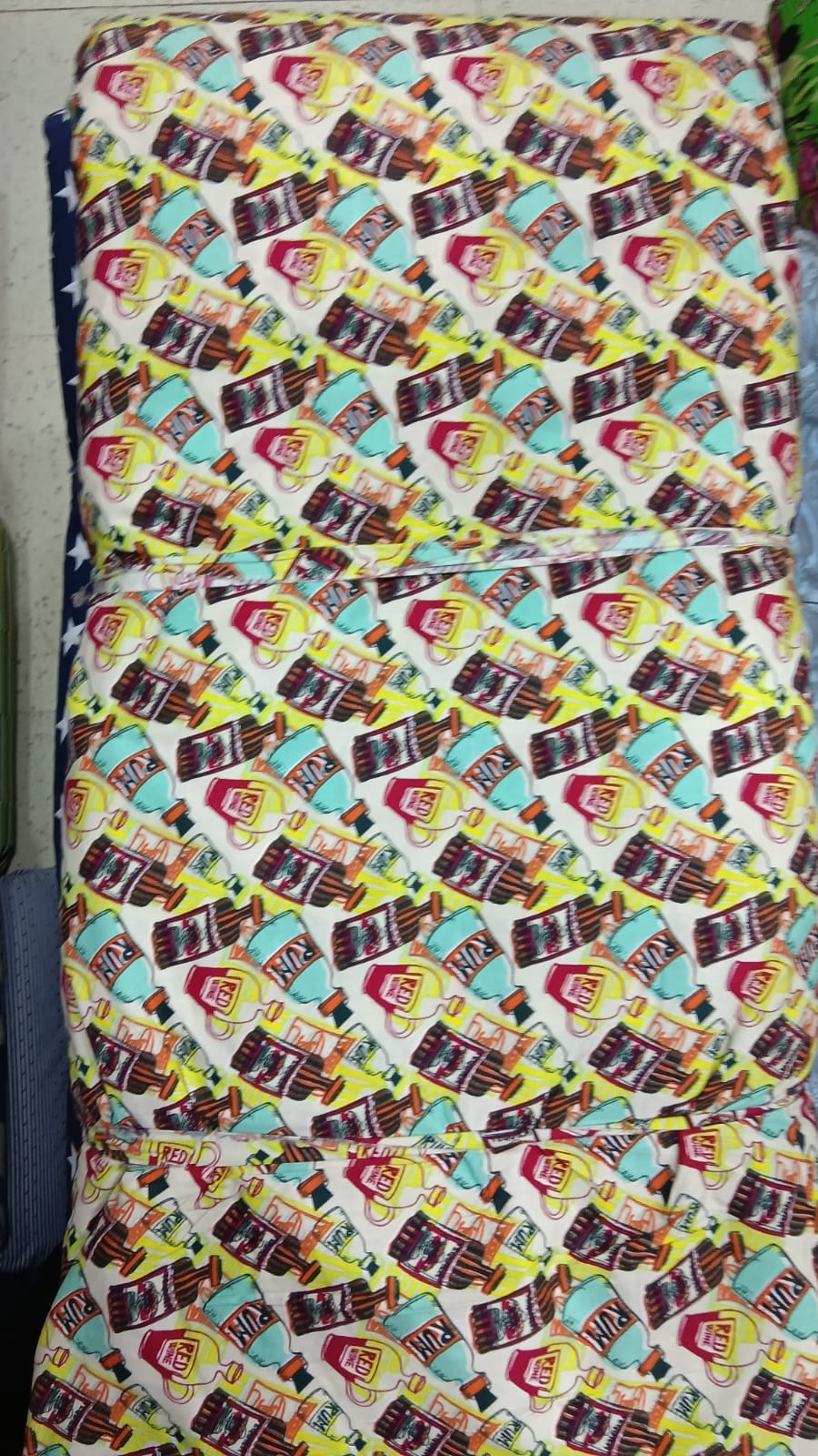 Buy Cotton Poplin Bottle Printed FABRIC