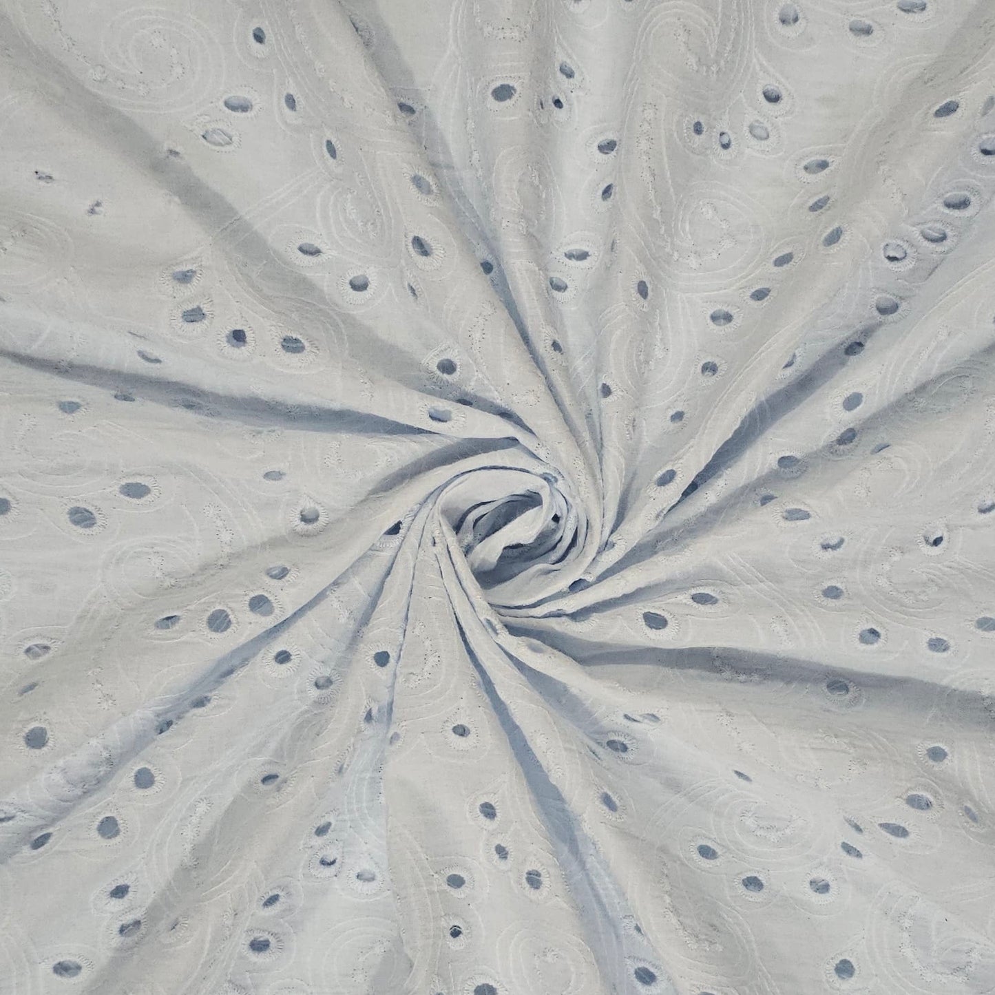 Buy Cotton Hakoba Dust Blue Peacock Head Fabric - MAF 