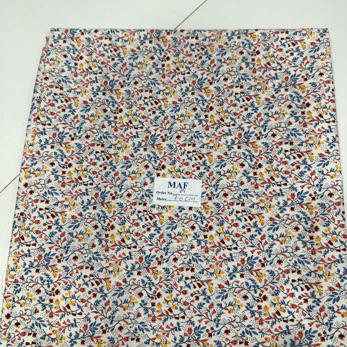 Buy Cutpiece Cotton Poplin Tiny Floral Printed 70 Centimeter