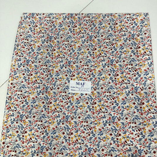Buy Cutpiece Cotton Poplin Tiny Floral Printed 70 Centimeter