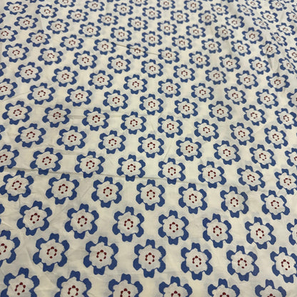 Buy Poplin Flower Beads Printed Fabric - MAF 