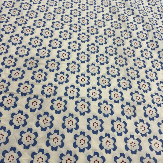 Buy Poplin Flower Beads Printed Fabric - MAF 