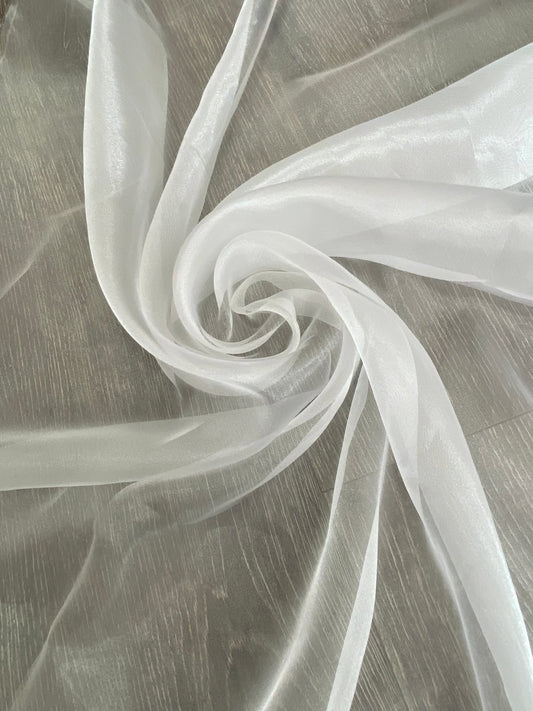 Buy Dyeable White Organza Fabric
