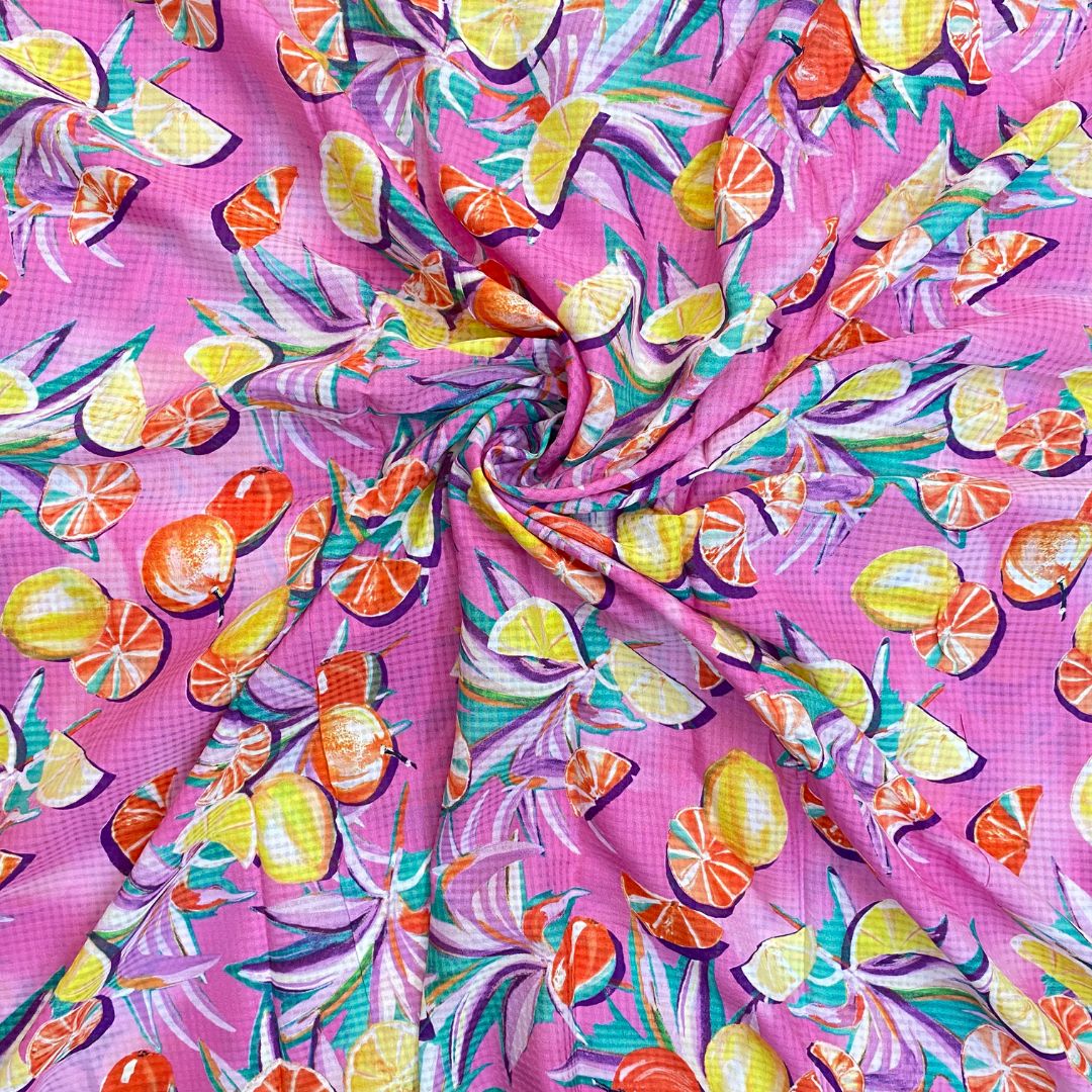 Buy Nursery Viscose Dobby Printed Fabric - MAF 