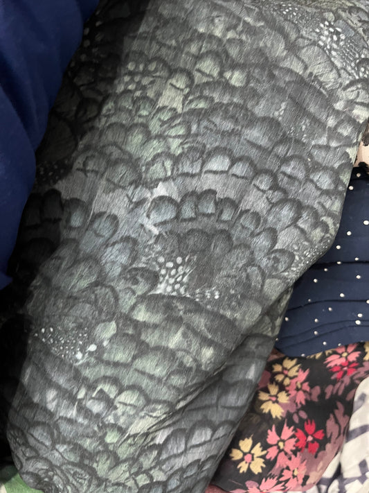Buy Chiffon Fish Shell Printed Fabric - MAF 