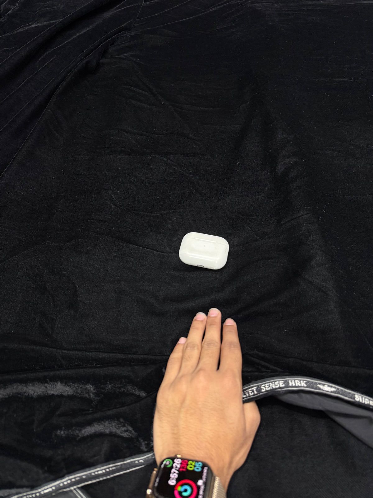 Buy Premium Solid Black Cotton Velvet Fabric