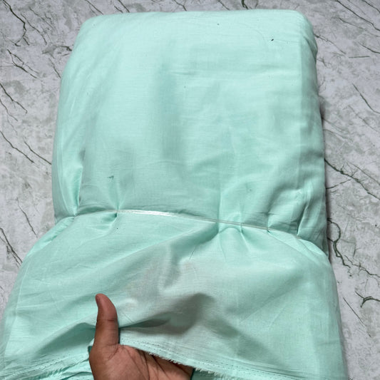 Buy Cambric Solid Mint Blue Fabric - MAF 