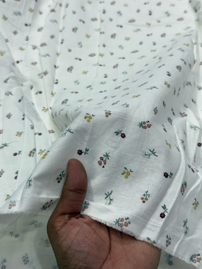 Buy Cotton Poplin Softy Tiny Floral Printed Fabric