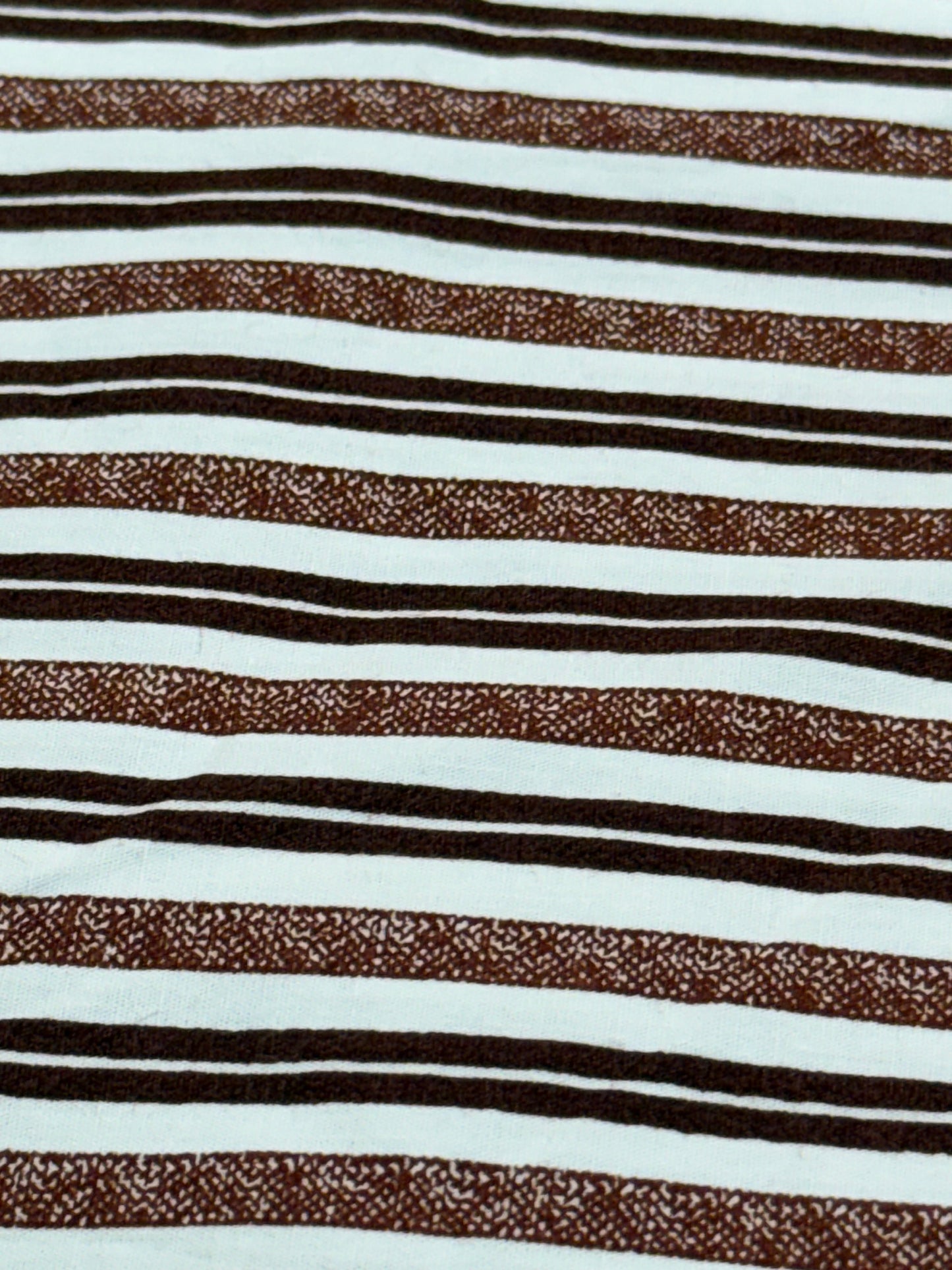 Buy 50s Poplin Brown Office Wear Stripe Fabric