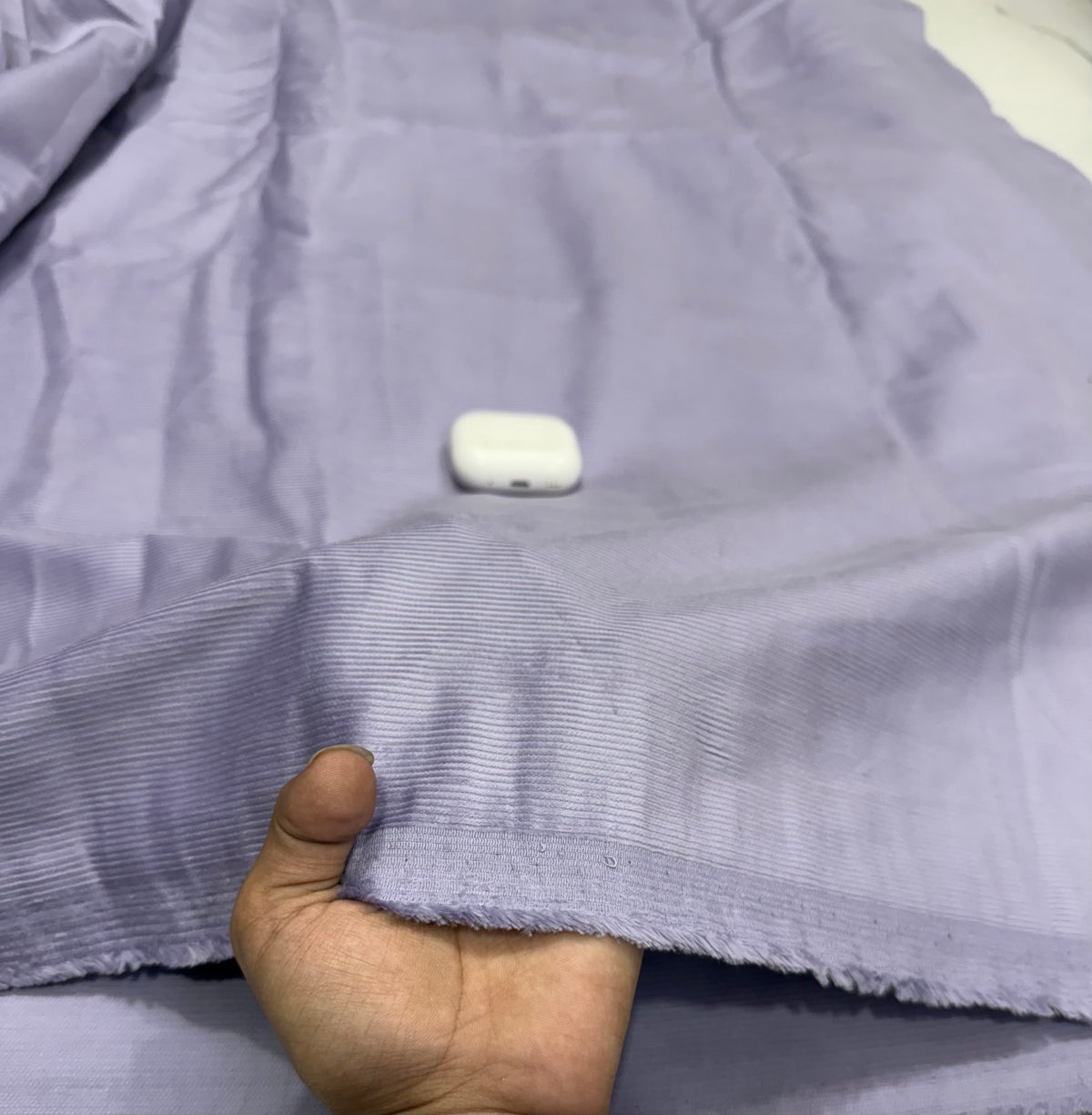Buy Premium Corduroy Solid Lavender Fabric 18 Wales