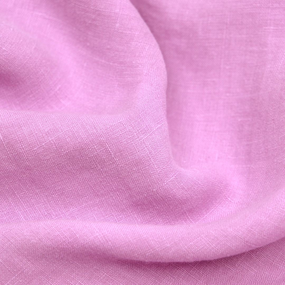 Buy Linen Carnation Pink Solid Fabric - MAF 