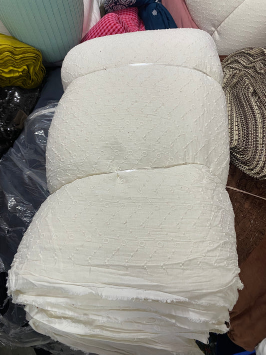 Buy Premium Cotton Double Cloth All Over Embroidery