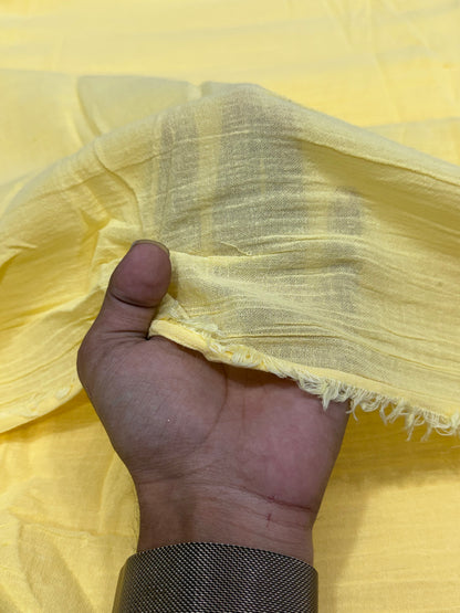 Buy Cotton Crepe Baby Yellow Fabric