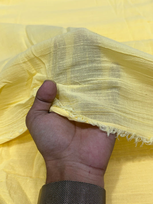 Buy Cotton Crepe Baby Yellow Fabric