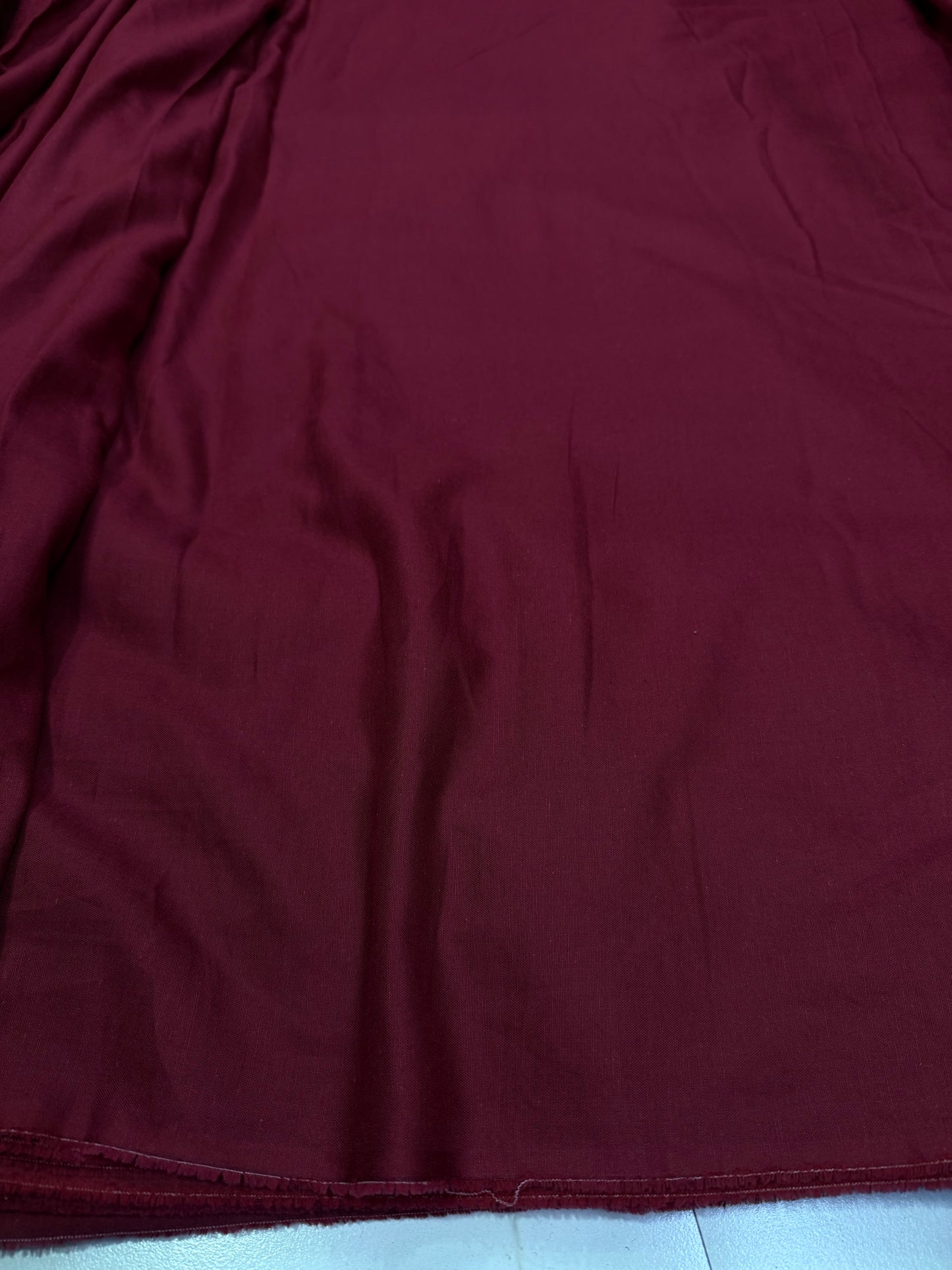 Buy Rare Pure Linen Sangria Red Solid Fabric