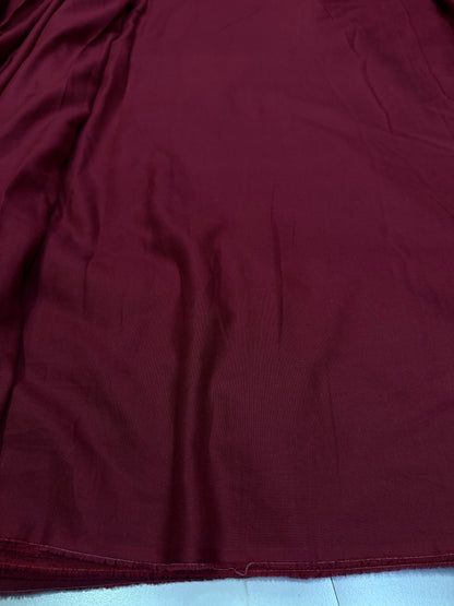 Buy Rare Pure Linen Sangria Red Solid Fabric