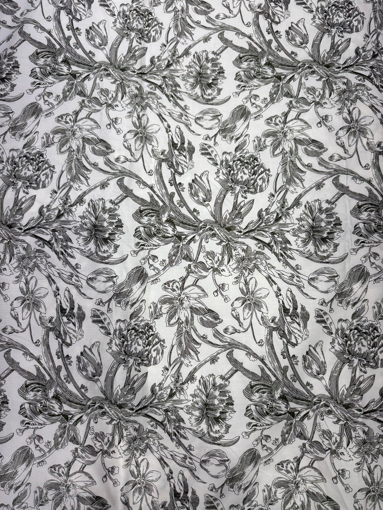 Buy Cotton Poplin Olive Green Toile Fabric