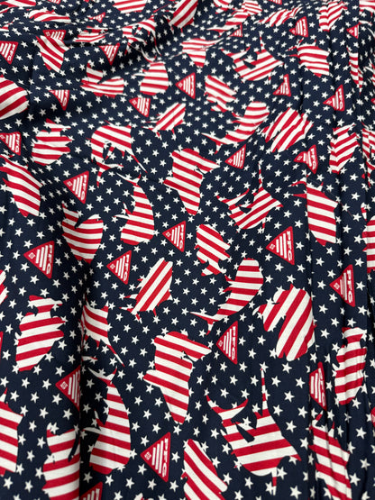 Buy Premium Cotton Poplin America Printed Fabric