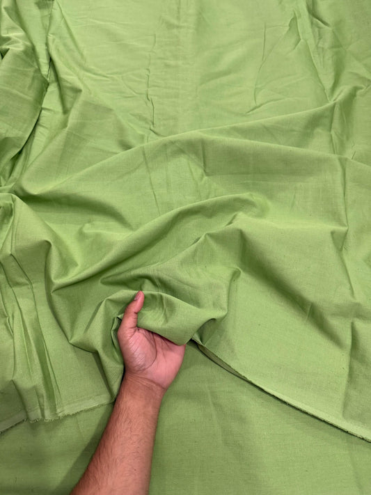 Buy Parrot Green Linen Fabric