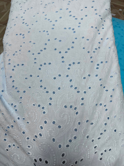 Buy Cotton Hakoba Dust Blue Peacock Head Fabric - MAF 