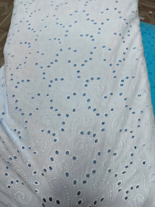 Buy Cotton Hakoba Dust Blue Peacock Head Fabric - MAF 