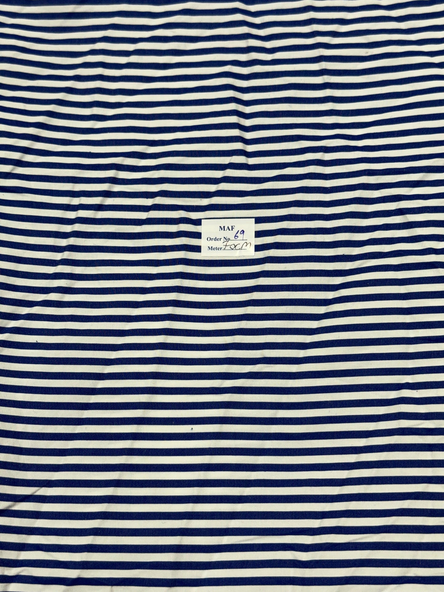 Buy Cutpiece Navy blue Stripe 70 Centimeter