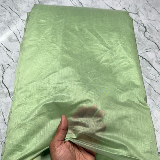 Buy Mul Chanderi Light Green Fabric - MAF 