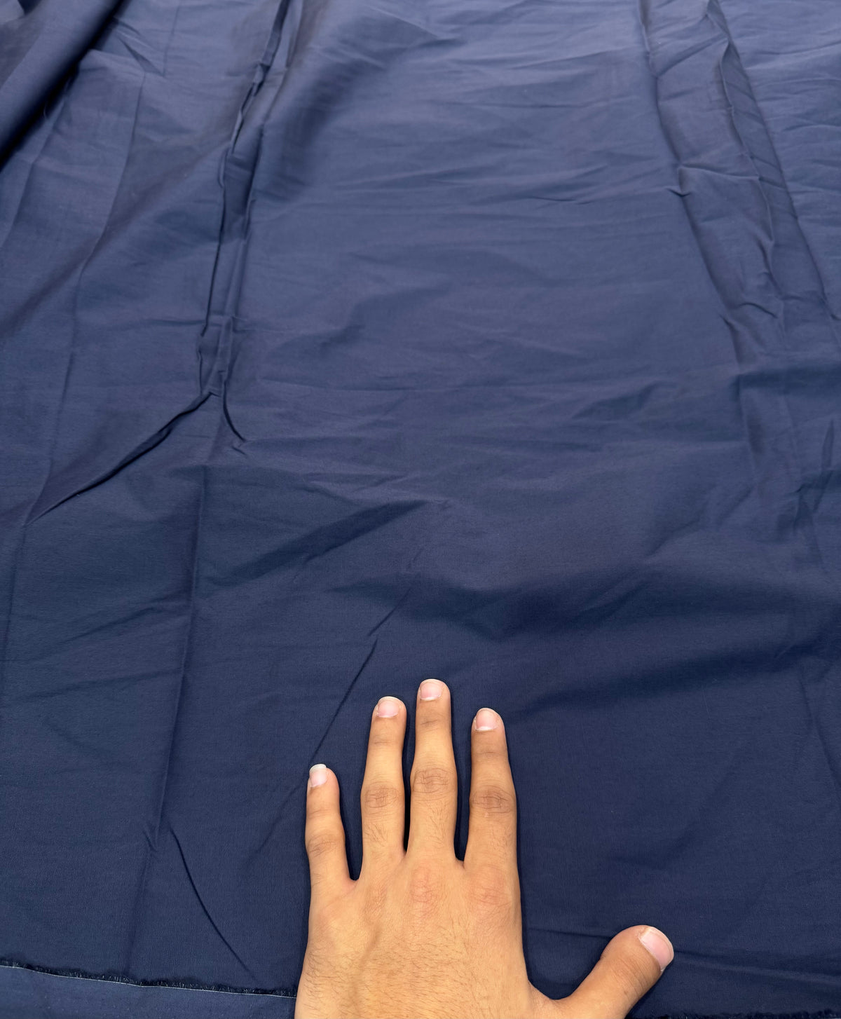 Buy Premium Poplin Solid Indigo Blue Fabric