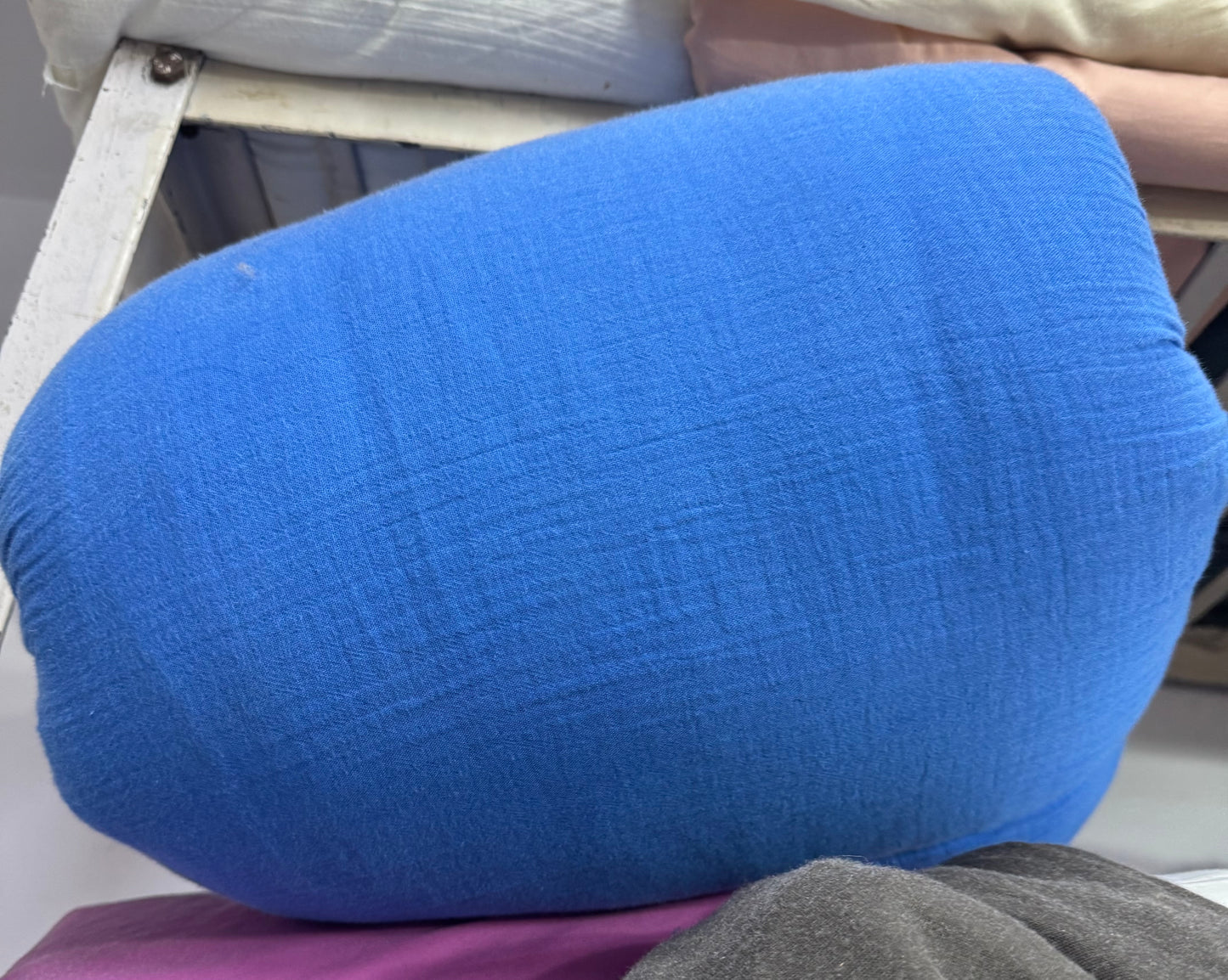 Buy Soft Cotton Double Cloth Solid Royal Blue Fabric