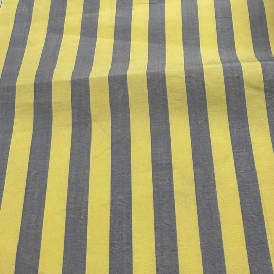 Buy Arvind Mill Poplin Yellow Grey Stripes Formal Fabric