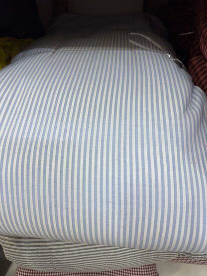 Buy Cotton Blue Formal Stripe Fabric