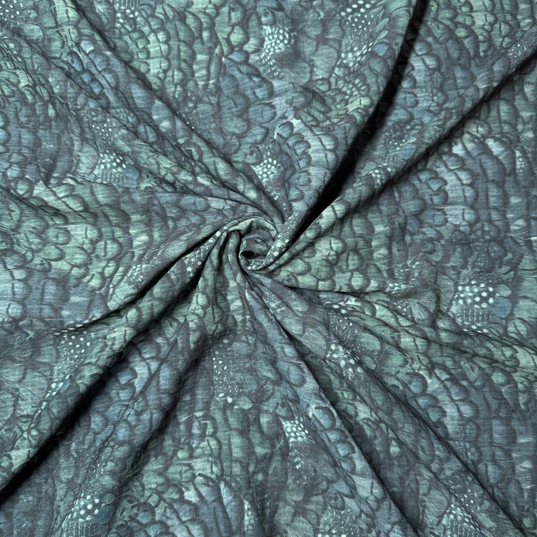 Buy Chiffon Fish Shell Printed Fabric - MAF 
