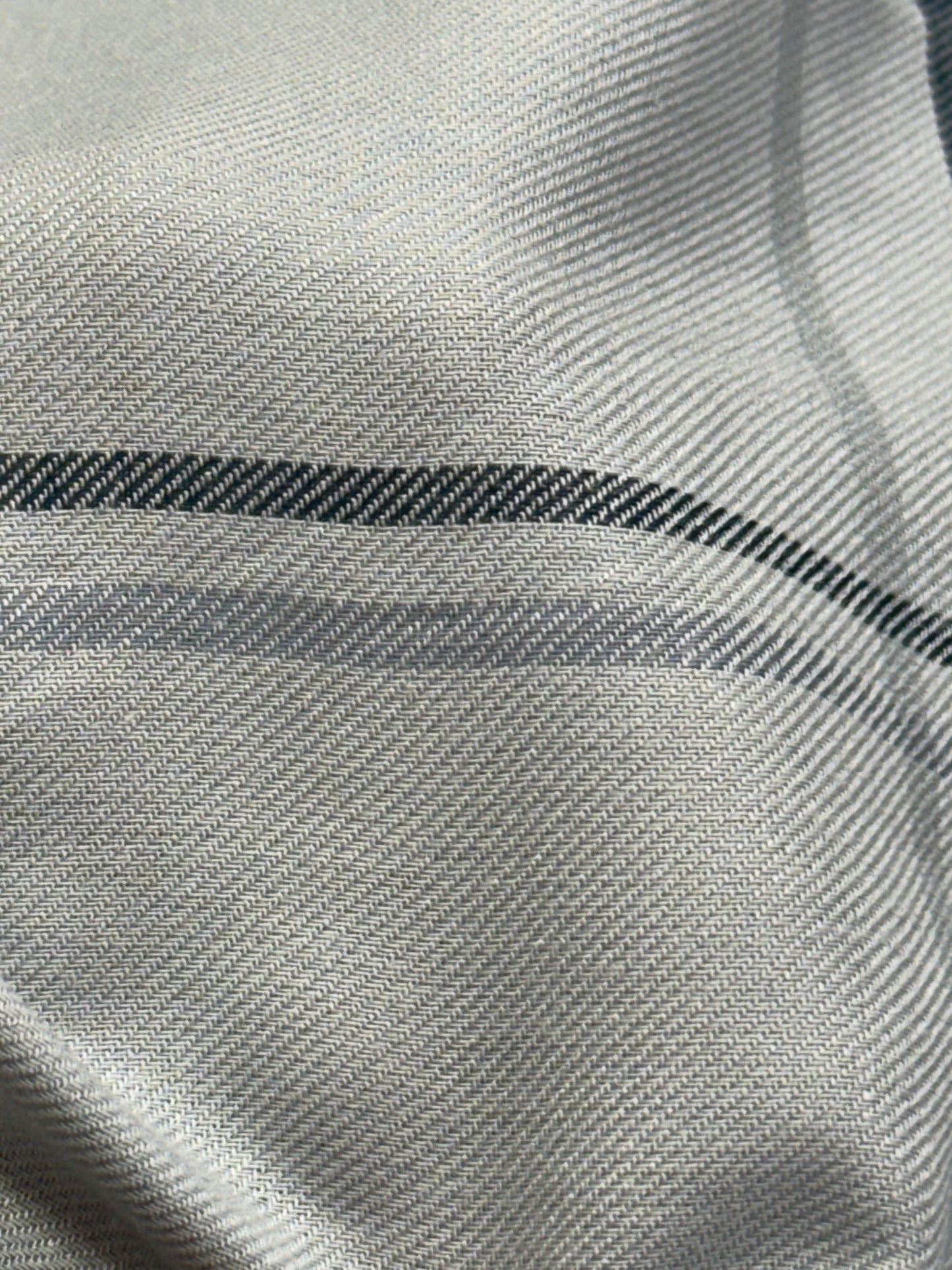 Buy Woollen Pashmina Bluish Grey Base Check Shirting Fabric