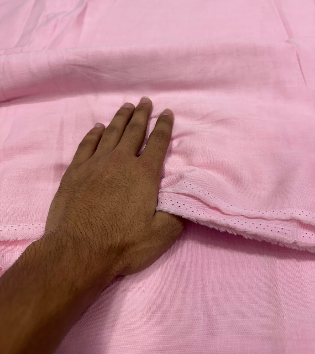 Buy Premium Soft Cotton Double Cloth Pink Fabric