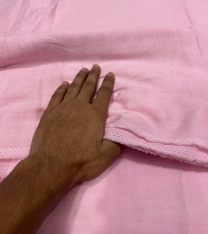 Buy Premium Soft Cotton Double Cloth Pink Fabric