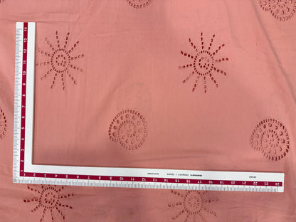 Buy Peach Cotton Hakoba Dual Beach Embroidery Design