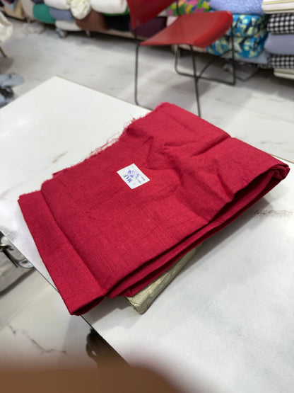 Buy Cutpiece Red Pinkish Linen 50 Centimeter (Copy)