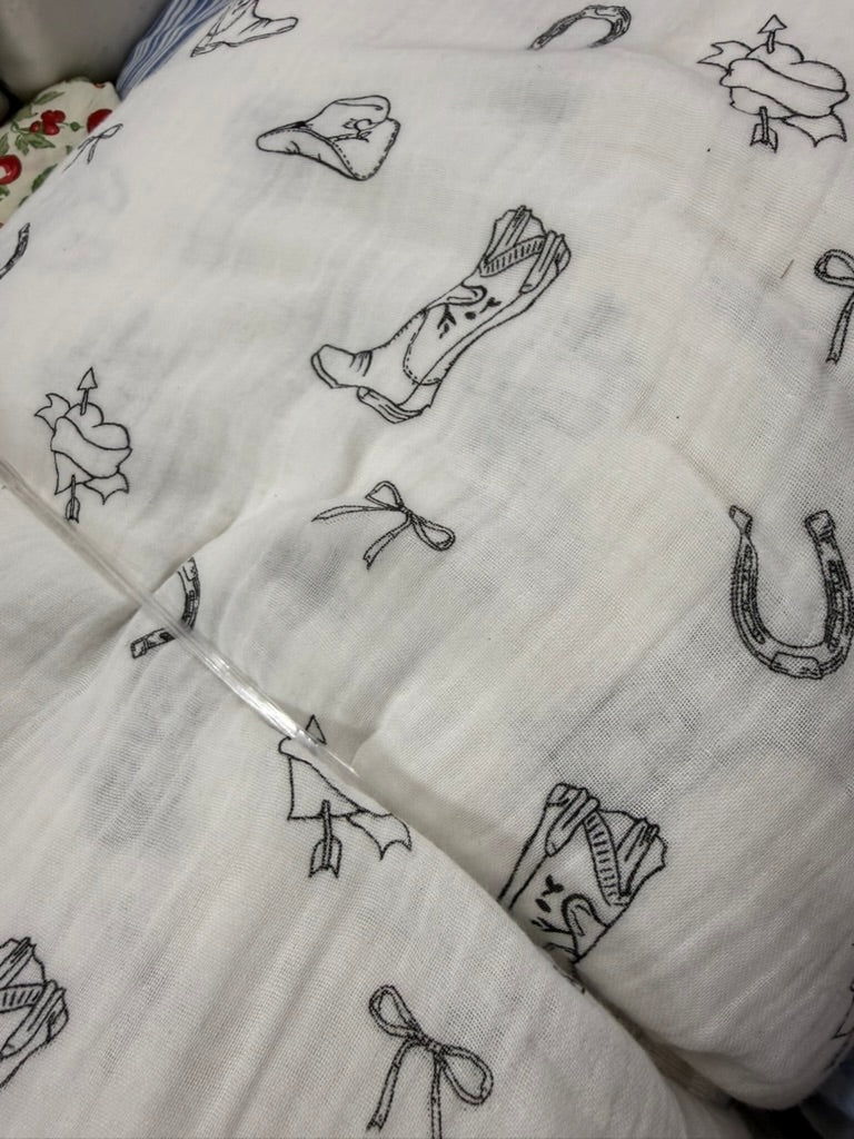 Buy Premium Cotton Double Cloth Sketch print
