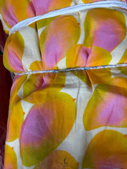 Buy Cotton Viscose Linen Mango 2.0 Printed Fabric