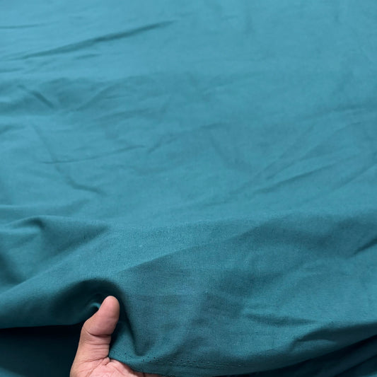 Buy Cotton Linen Solid Firozi Fabric - MAF 