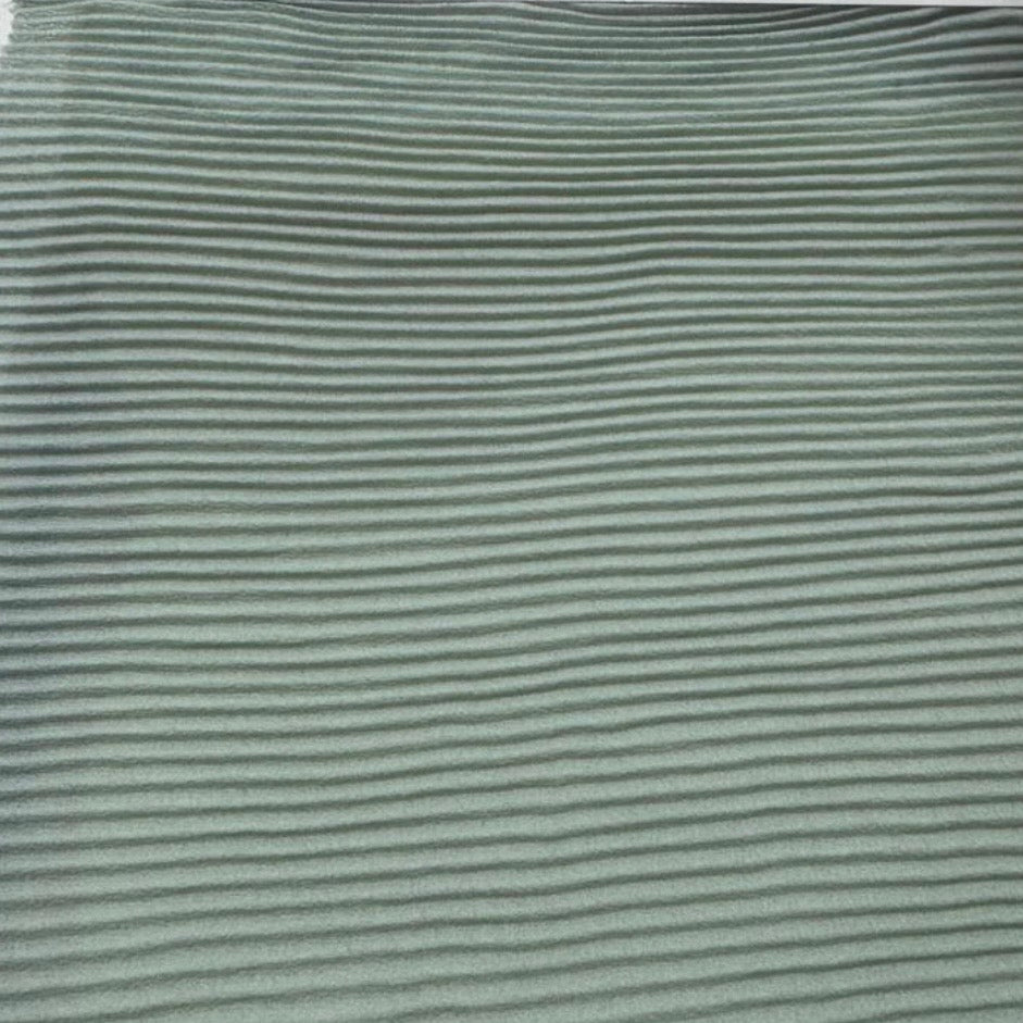 Georgette Pleated Pista Green Georgette Fabric