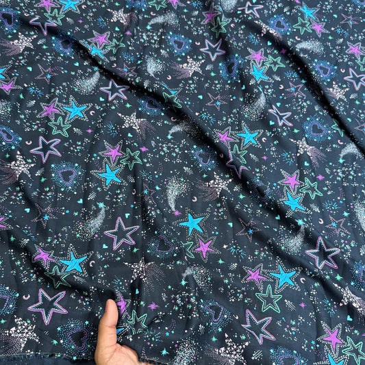 Buy Premium Modal Star Kid Printed Fabric - MAF 