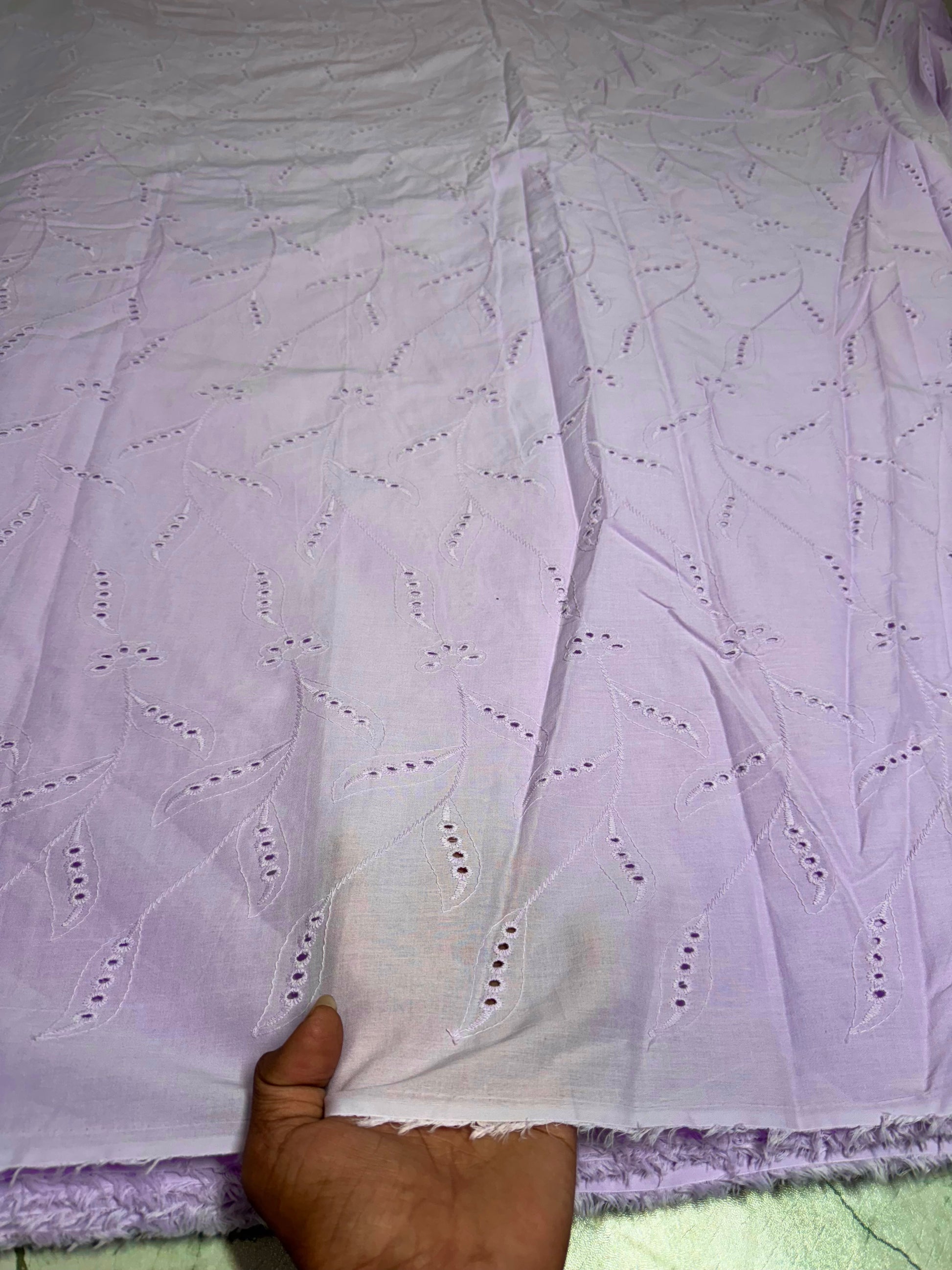 Buy Lavender Hakoba Stem Branches Fabric - MAF 