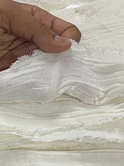 Buy Premium Cotton Double Cloth All Over Embroidery