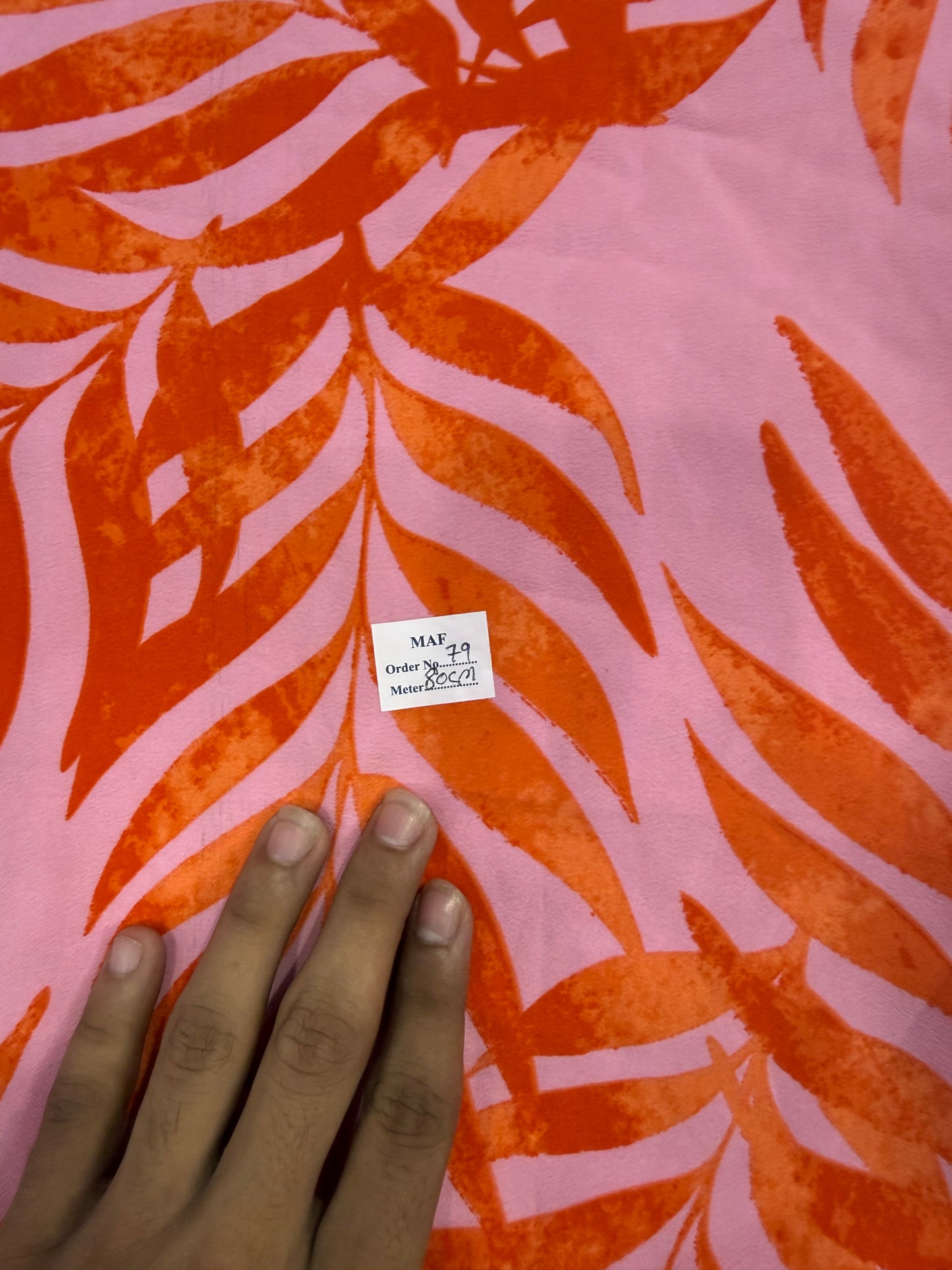 Buy Cutpiece Viscose Crepe Flower Print 80 Centimeter