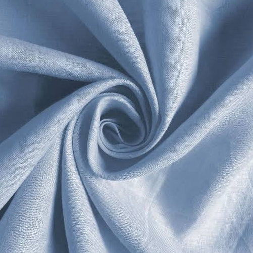 Buy Cotton Linen Solid Dust Blue - MAF 