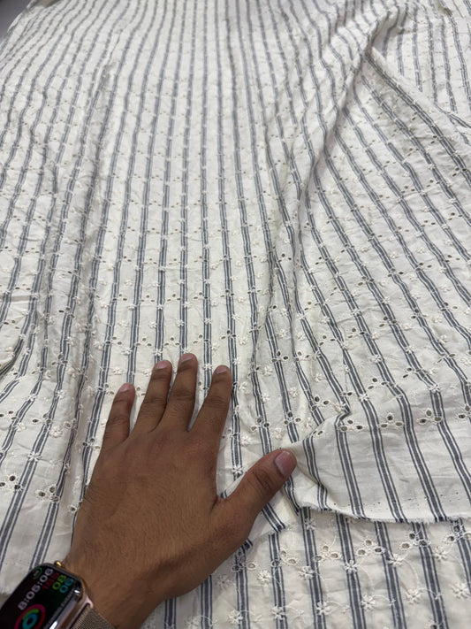 Buy Cotton Yarn Dyed Stripe Hakoba Fabric